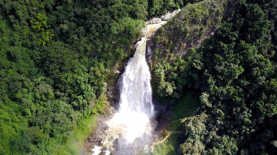 From Medellin: Epic Zipline and Giant Waterfall - The 30-Minute Hike to a 100-Meter Waterfall (With a Big Splash Moment)