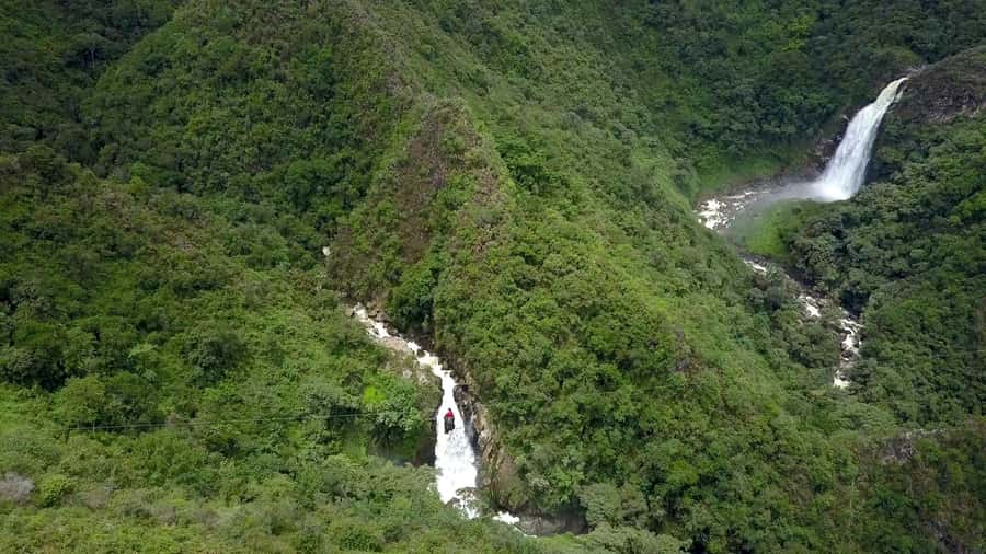 From Medellin: Epic Zipline and Giant Waterfall - The Second Zipline Plus the Final 30-Minute Walk Out