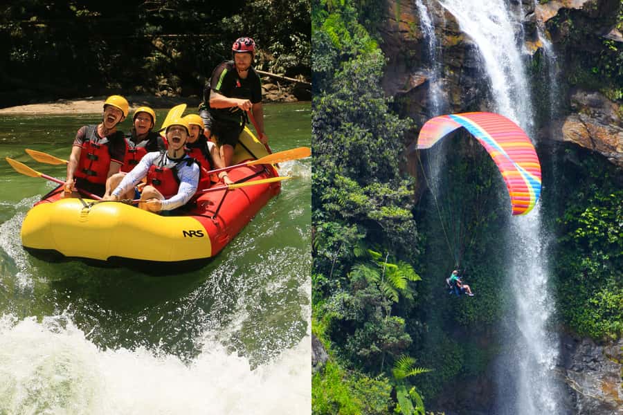 From Medellín: Paragliding and Rafting Combo Tour - Getting to the Canyon: Hotel Pickup and a Clean Start