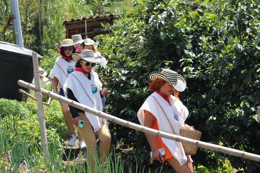 Medellin: Coffee Tour with Hotel Transfers and Meals - Entering Antioquia style: ponchos, aperitif, and the welcome at San Sebastián de Palmitas