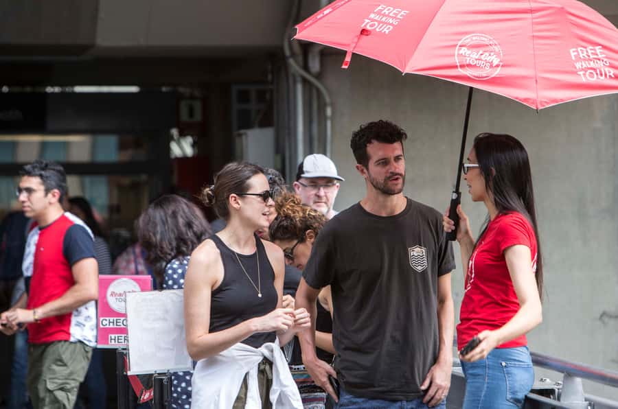 Medellin Historic Walking Tour - National Palace Mall break: photos plus a breather